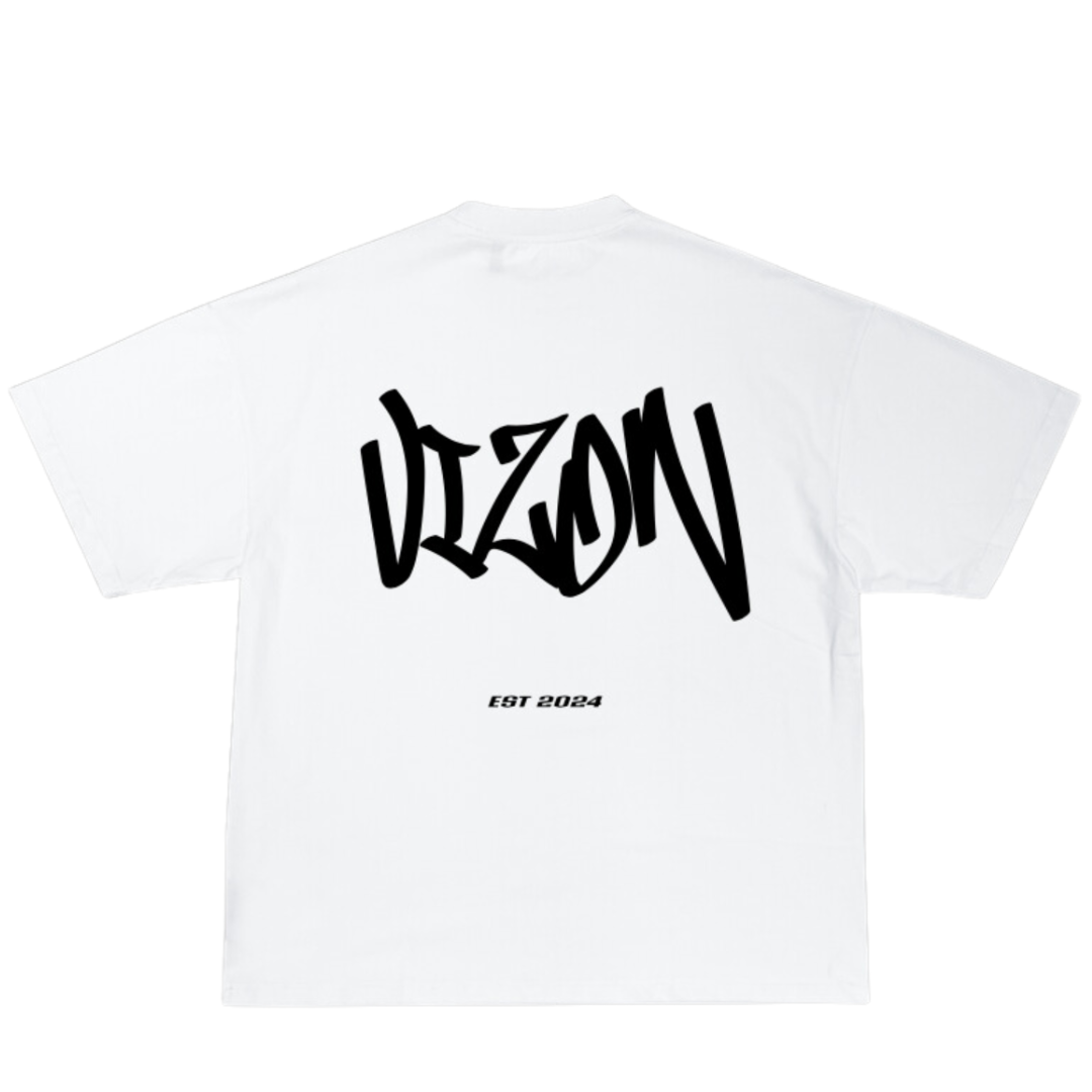 Graffiti Cropped Oversized Tee