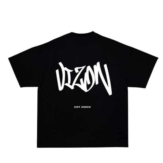 Graffiti Cropped Oversized Tee