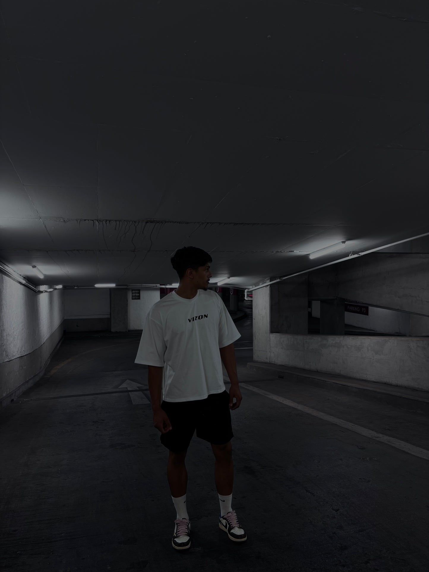 Graffiti Cropped Oversized Tee